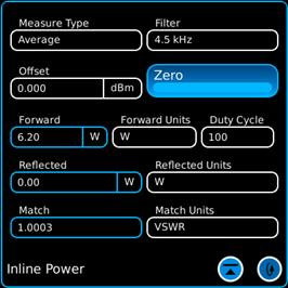 Now test professionals can measure true average and peak power, including VSWR. Since the in-line meter is built-in, you can ensure that this valuable tool will not be forgotten.