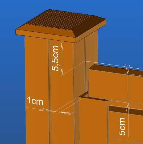 Step 2: When using concrete gravel board (optional) When you want to use a concrete gravel board up to 4cm thick beneath the fence, you can attach it with the large Duofuse U-profiles (width 4.2cm).