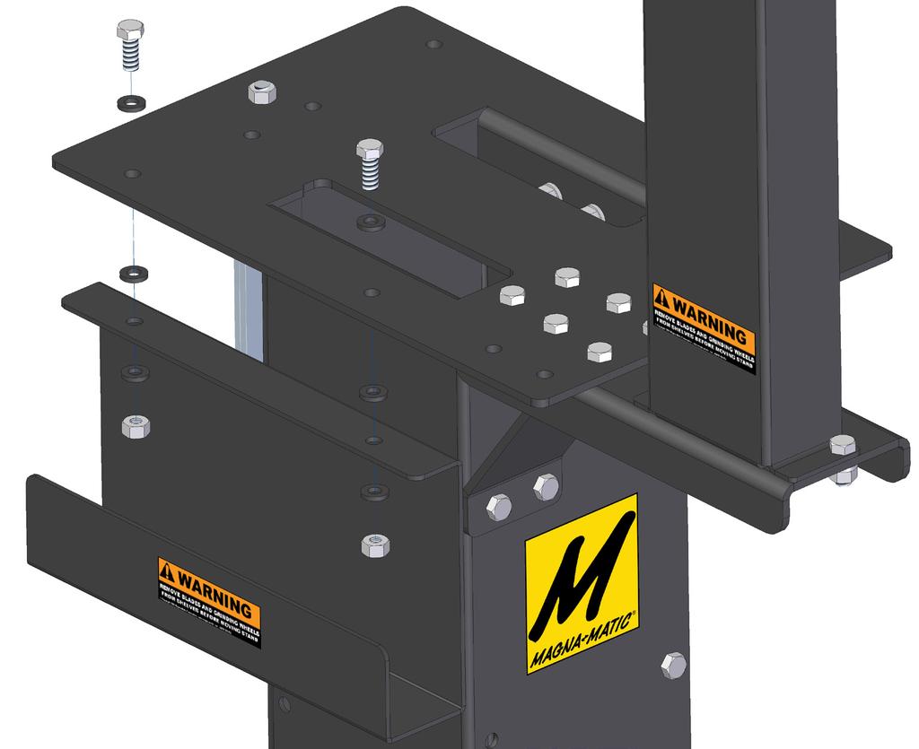 STEP 10 Optional - 10400-07 Blade Carrier Blade Carriers are designed to hold a set of 3 blades at a time. It is possible to have up to four blade carriers on the MAG-10400 or MAG-10450.
