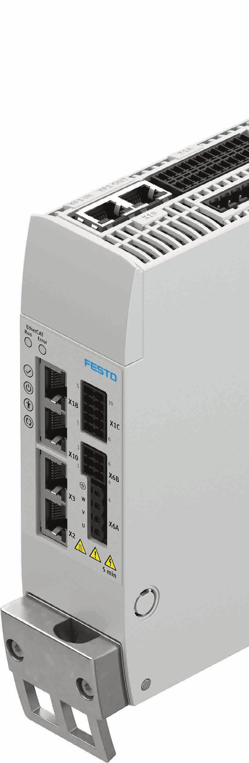 The servo drive CMMT-AS at a glance The state-of-the-art, price- and size-optimised, compact servo drive CMMT-AS is an integral part of the automation platform from Festo.