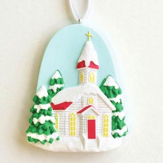 ORNAMENTS CLASSIC CHRISTMAS Size: 3¼" x 3"
