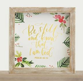 "x ½" Wood Gold foil stamping PSALM 46:10