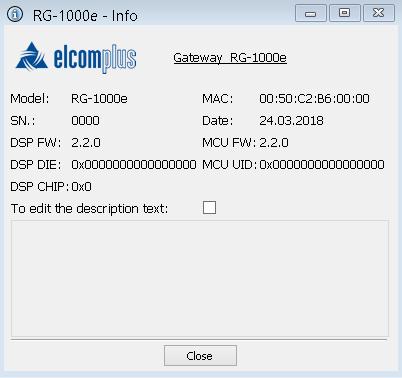 1. RG-1000e Customer Programming Software (RG-1000e CPS) 51 1.3.