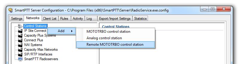 3. SmartPTT Radioserver settings 73 3.5 Interaction with non-mototrbo remote control stations (using SmartPTT Call Emulation), for SmartPTT 9.