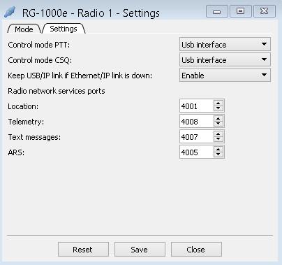 1. RG-1000e Customer Programming Software (RG-1000e CPS) 21 Sync IP channels: If the check box selected and you work with several radioservers, the commands transmission is synchronized.
