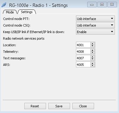 4. Radio 1(2) port configuration samples