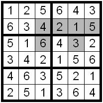 CODED SUDOKU Cells with the same letter contain the same number.