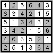 ODD-EVEN SUDOKU Shaded cells contain even numbers and white