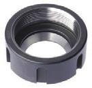 HK chucks for ER40 precision collets 78 63 new 183.310 DECRIPTION HK-F63 Clamping nut without bearing ER40 183.310.01 183.310.02 HK-F63 Clamping nut with bearing ER40 183.310.11* * uitable for right-hand and left-hand rotation.
