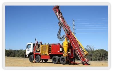 in-pit grade control drilling operations.
