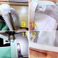 Image 6: Using your zipper foot, sew the zipper in place from the right side.