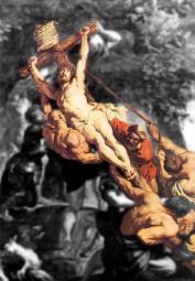 Raising of the Cross (detail) 1610, Oil on panel, 460 x 340 cm, O.-L.