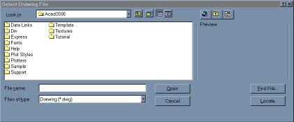 To insert the SI symbol into the current drawing, select the Browse... button in the Insert dialog box. This accesses the Select Drawing File dialog box as shown in figure 15.4.