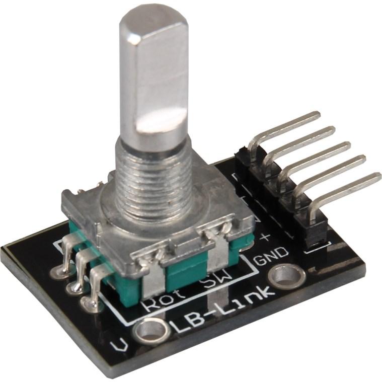 KY-040 Rotary Encoder The current position of the rotary switch is given out coded on the output.