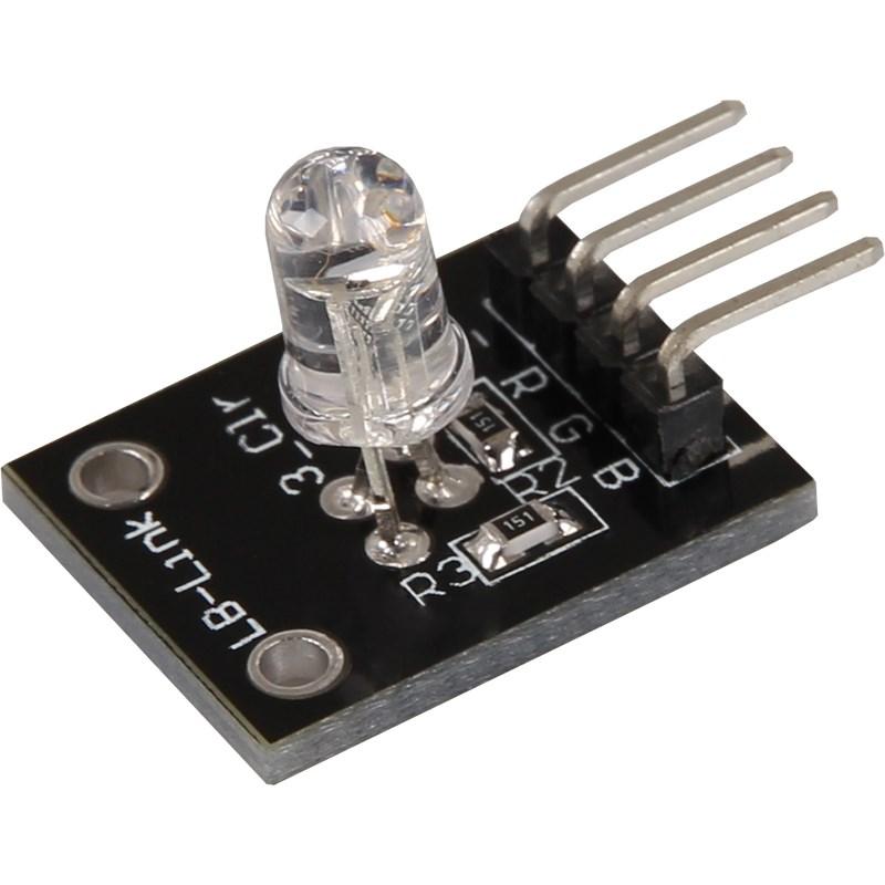 KY-013 Temperature-Sensor Module Temperature measuring range: -55 C / +125 C This module contains a NTC Thermistor this has a declining resistor-value when the temperature is rising.