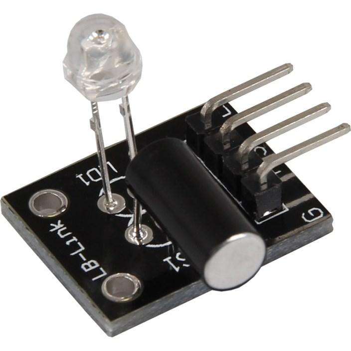 KY-024 Linear magnetic Hall Sensor Chipset: A3141 OP-Amplifier: LM393 The magnetic field is measured by the sensor and transferred as an analog voltage.