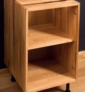 We manufacture cabinet carcasses in a comprehensive range of combinations: base, wall, full height and