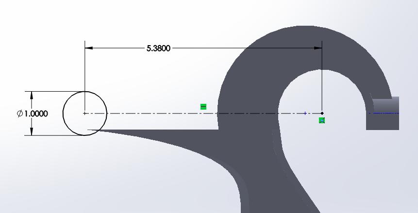 Select Coincident. Click twice. Highlight Front Plane from FeatureManager tree. Right-click Front Plane in the graphics area and select Sketch. Set the display to Front view.
