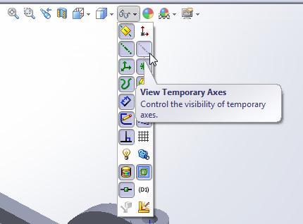 Turn off the visibility of View Temporary Axes.