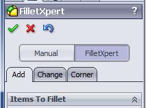 Hint: Use FilletXpert to manage, organize, and reorder constant radius fillets for you.