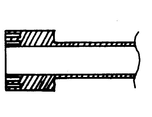 Figure 4. Standard compact range feed. The feed consists of an open-ended empty round waveguide aperture with a corrugated choke flange.