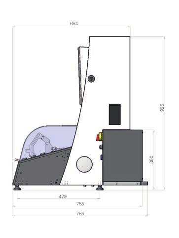 004 g-in 2-colour painting RAL 7035 (light grey), RAL 7024 (graphite grey) Measuring units Options 1) Convertible to overhead tangential belt drive CAB 700 with numeric display CAB 920 with