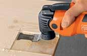 The unique accessories enable sawing flush with the surface and also allow trouble-free plunging into solid material.