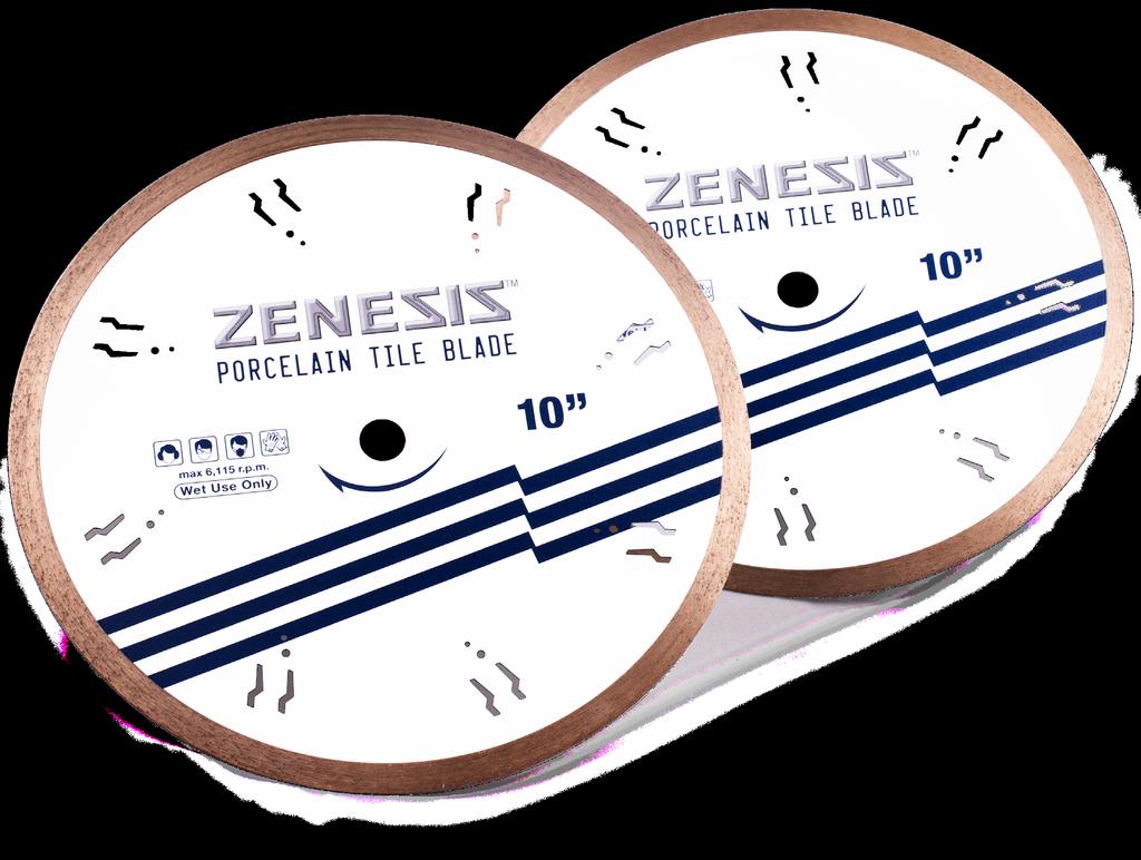 13 ZENESIS Porcelain ZENESIS Porcelain Tile Blade is designed for professionals looking for fast, smooth and chip free cuts on