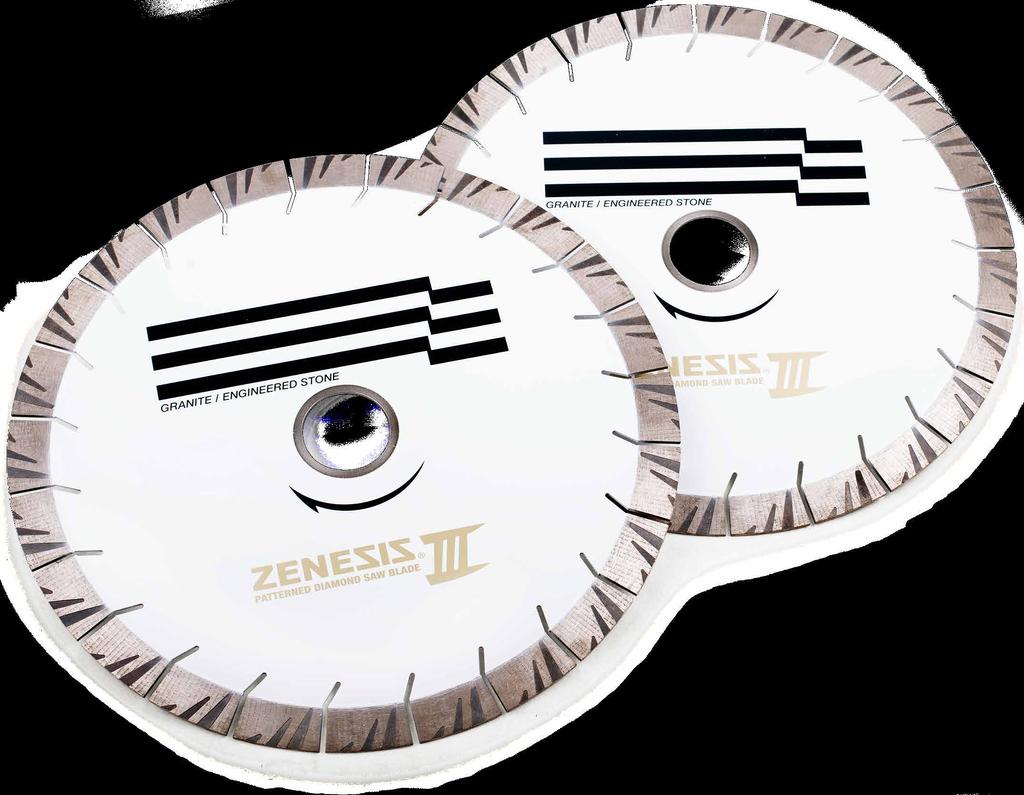 5 ZENESIS III Bridge Saw Blades 25mm The ZENESIS III continues to revolutionize the stone fabricating industry, offering high performance and great value.