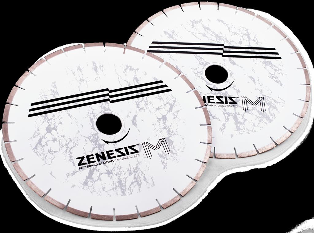 9 ZENESIS Marble Saw Blades 10mm ZENESIS now offers its exclusive patterned technology in a bridge saw blade designed specifically to cut marble and other soft stone products.