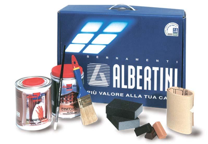 WOOD FINISH MAINTENANCE: notes and advices for the maintenance of Albertini windows and doors Your Albertini windows and doors have been treated as follows: One flow coat application of preservative