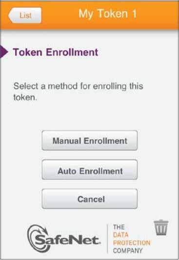 3. Choose Auto Enrollment and proceed to step 4 Auto Enrollment described later in this manual.