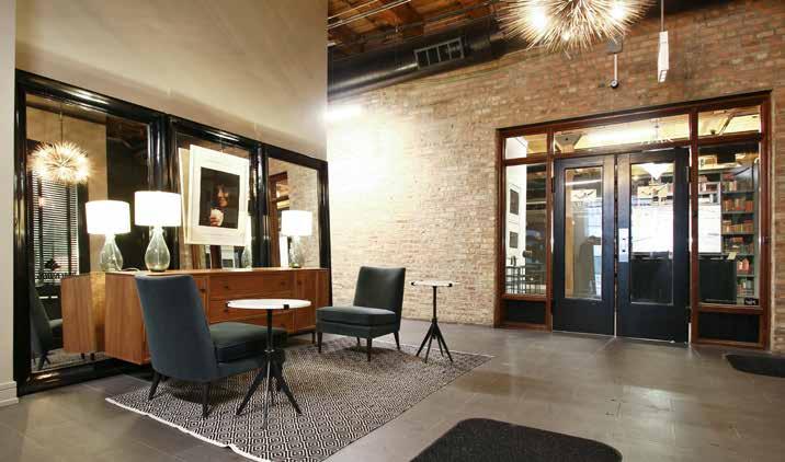 Spaces boast exposed brick, high ceilings and lots of natural light Sixth floor is prime top floor location with beautiful skyline views Condos available for sale separately or together Located