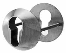 Security Rosettes for wood and steel doors Round for wooden doors Made of stainless steel, tempered and