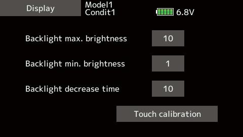 The following LCD screen adjustments: Backlight max. brightness adjustment becomes darker. Backlight min. brightness adjustment becomes darker. *It cannot be made brighter than Backlighting brightness adjustment.