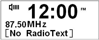Using FM Radio 1. Press the DAB+/FM Button to switch to FM Mode from DAB+ Mode. 2. Once in FM mode, it will start at the beginning of the FM frequency range (87.