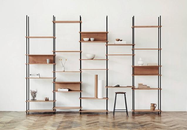 SYSTEM SHELVING b y M O E B E SHELVING SYSTEM is simple both in aesthetics and