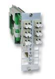 FLine compact module Characteristics: Installation of a maximum of fibres Body of housing made of sheet steel Front panel made of aluminium Colour of front panel: aluminium With cable management and