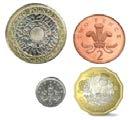 Mo has the following coins. Mo thinks the 5p is a 50p coin. He has 6p.