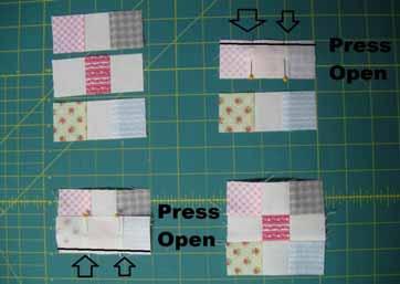 Chain Stitch the above step to create a total of 84 Nine Patch Blocks :) Aren't the just