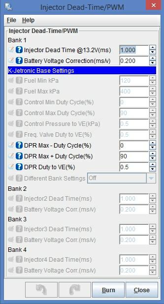 17 FrankenCIS The starting point for the settings above can be adjusted to suit your installation The Duty to VE factor. PWM duty cycle to 1 point (0.1%) of VE.