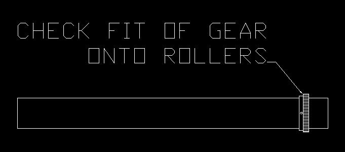 IMPORTANT NOTE: PRIOR TO REMOVING ALL OF THE COMPONENTS OFF OF YOUR PRO FRAME, PLEASE CONFIRM THAT THE NEW GEARS AND COLLARS WILL FIT ONTO YOUR EXISTING ROLLERS.