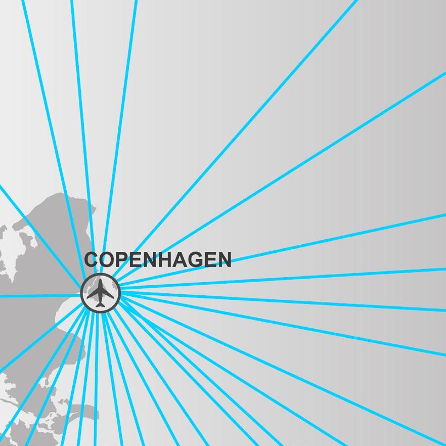 Billund and Copenhagen airports have over 285,000 arrivals and departures every year.