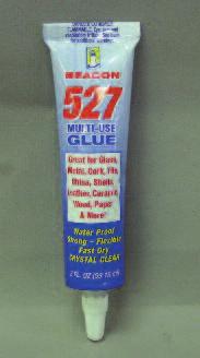 glue. Good for beading.