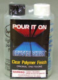 kit Pour It On Crystal Sheen 2 part high gloss clear polymer finish.
