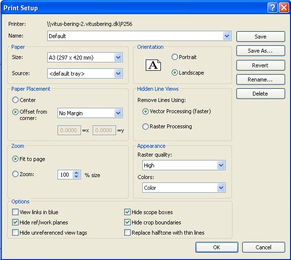 SETTINGS In the field Settings click on SETUP and the dialogue box Print Setup appears see below In
