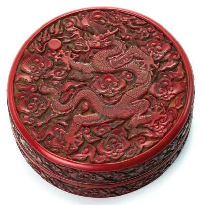 com - Chinese Works of Art from the Collection of Emil Hultmark - 29 November - Chinese Art - 29 30 November An Important Imperial Cinnabar Lacquer 'Dragon' Box And Cover Incised Mark and Period of