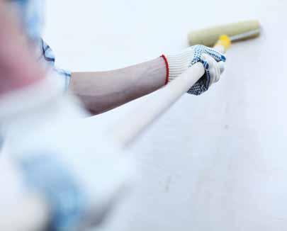 STAIN BLOCKER A purpose-designed paint to mask stains such as: grease marks, water stains, solvent residues, tar or glue marks. Dries quickly to a matt white finish.