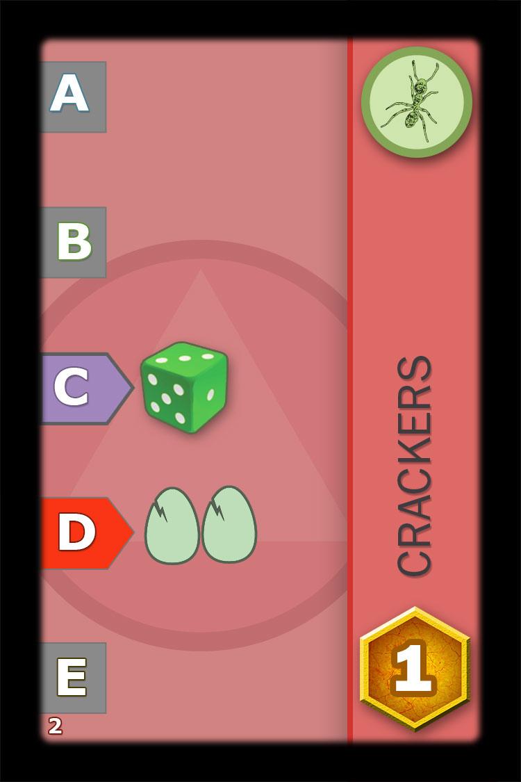 Anatomy of Picnic Cards Each card contains these elements: Turn Powers on the left side of the card, A, B, C, and D display the turn order power that the card gives the player.