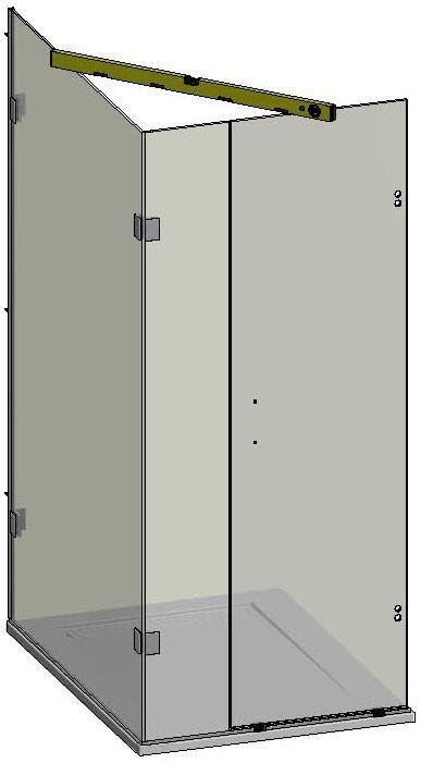 The gap between the door and the inline panel should be approximately 4mm.
